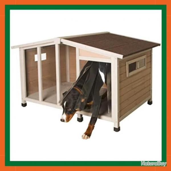 Niche pour chien 134 x 92 x 82 cm - Avec plexiglas - 2 fen�tres - Livraison gratuite