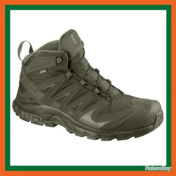 Chaussure de randonn�e et tactique Salomon XA Forces Mid GTX - Vert - Livraison gratuite
