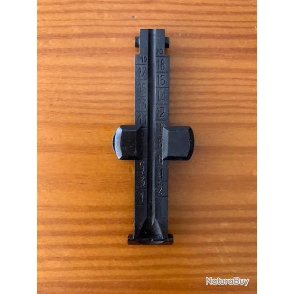 Planchette de hausse Mauser espagnol Corugna 1943