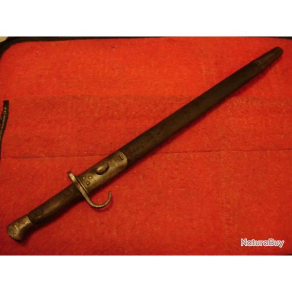 Tr�s rare ba�onnette Anglaise 1907 � quillon, Fabricant JAC ( CHAPMAN )