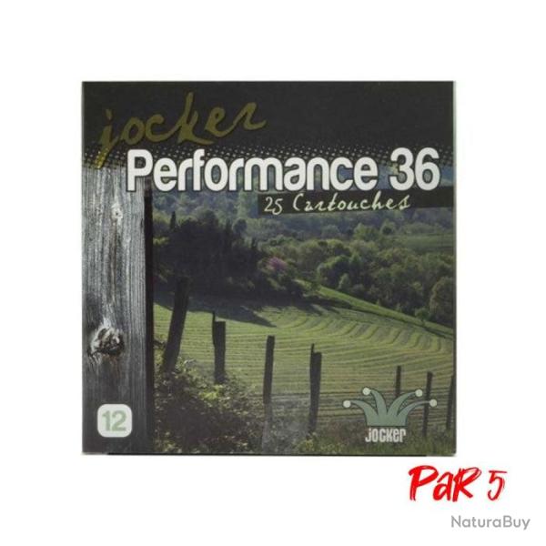 Boite de 25 Cartouches Jocker Performance 36 BJ Cal. 12 70 25 Par 5