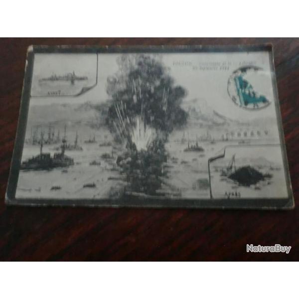 CP  dpt  83  TOULON CATASTROPHE  DE LA LIBERTE