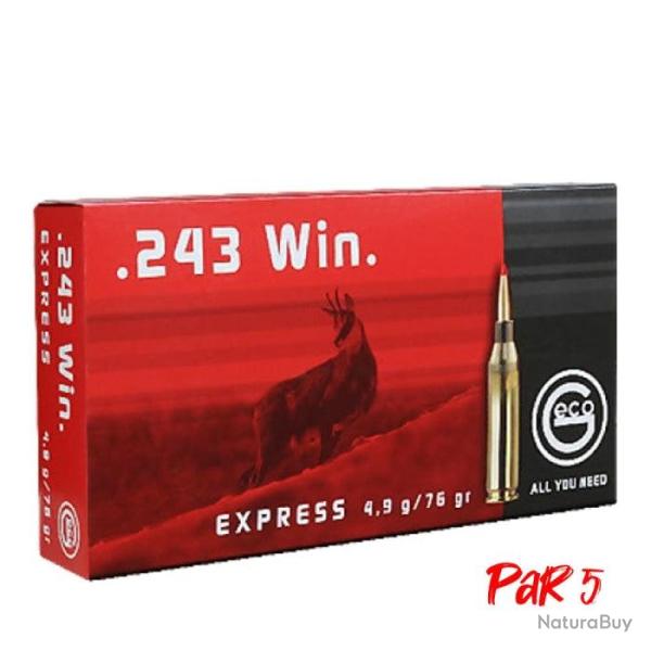 Balles Geco Express - Cal. 243 Win. 243 win / Par 1 - 243 win / Par 5