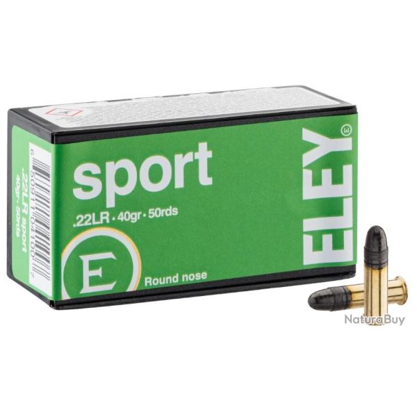Munitions ELEY cal.22lr sport 40gr par 500