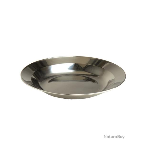 Assiette en acier inoxydable 22 cm