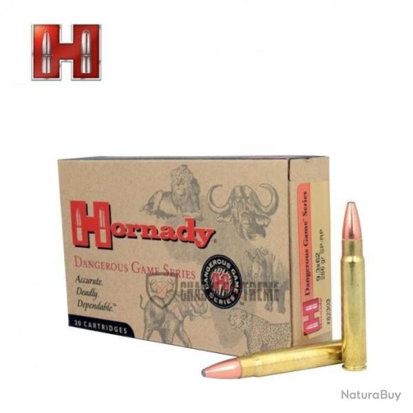 20 Munitions HORNADY Dgs 9.3x62 286 Gr Interlock Sp-Rp