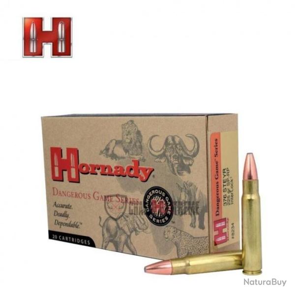 20 Munitions HORNADY Dgs 376 Steyr 225 Gr Interlock Sp-Rp