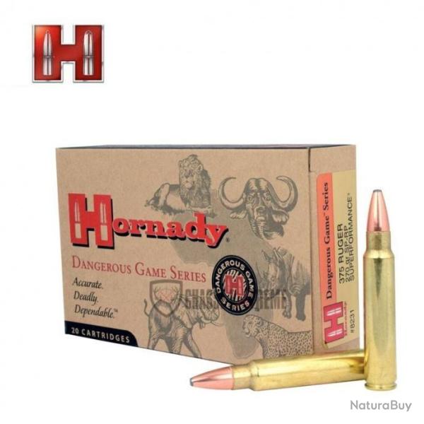 20 Munitions HORNADY 375 Ruger 270 Gr Sp-Rp Spf