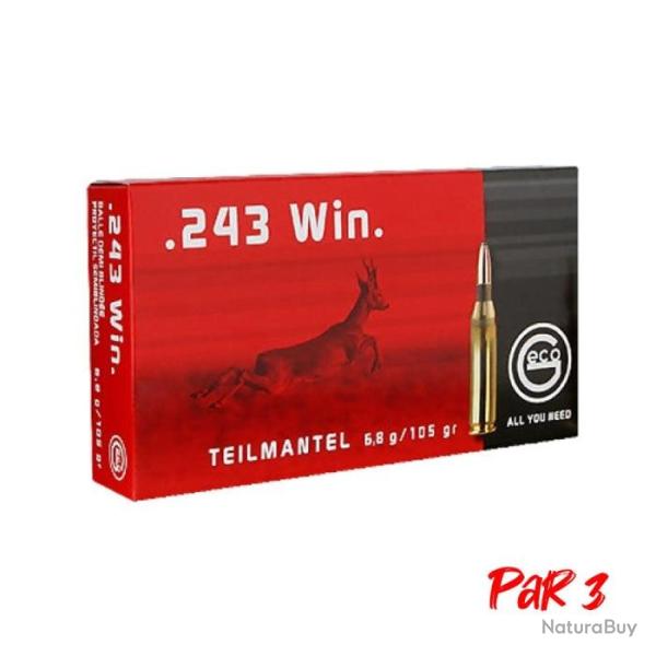 Balles Geco TM Demi-blind�e - Cal. 243 Win. 243 win / Par 1 - 243 win / Par 3