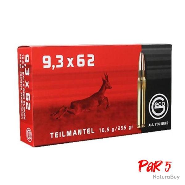 Balles Geco TM Demi-blind�e - Cal. 9.3x62 9.3x62 / Par 1 - 9.3x62 / Par 5