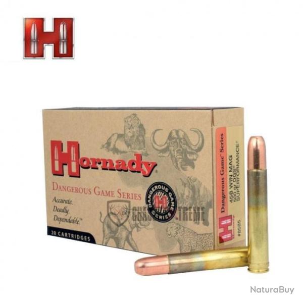 20 Munitions HORNADY Dangerous Game Series 470 Nitro Express 500 Gr Dgs
