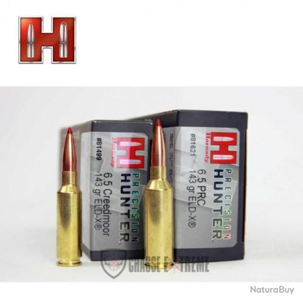 20 Munitions HORNADY Precision Hunter 6.5 Prc 143 Gr Eld-X