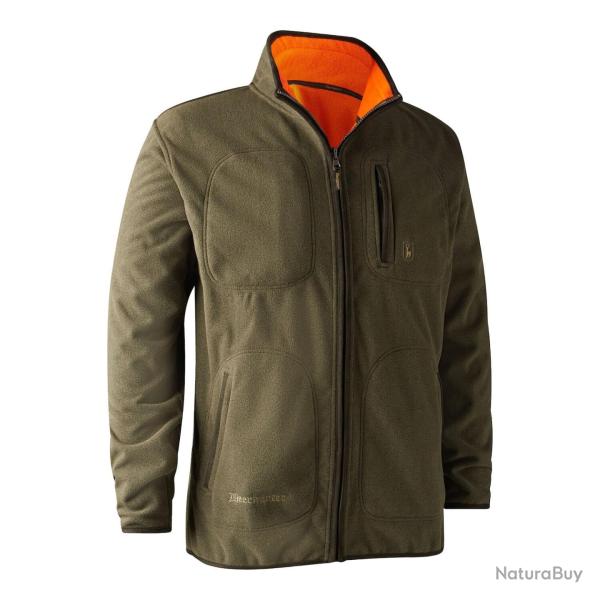 Veste de chasse polaire Gamekeeper r�versible orange Deerhunter
