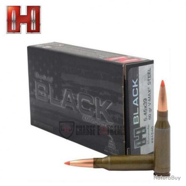 20 Munitions HORNADY V-Max� Black cal 5.45x39 60 gr