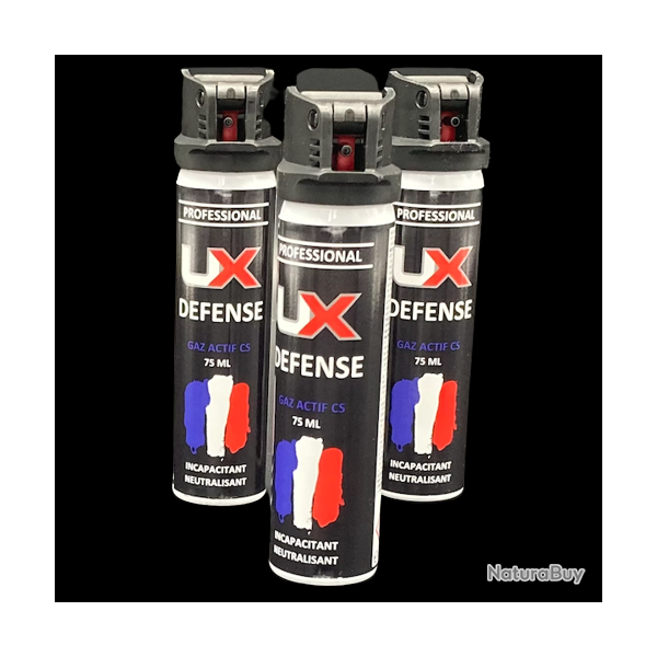PACK DE 3X BOMBE UX 75ML GAZ CS CAPOT CLAPET
