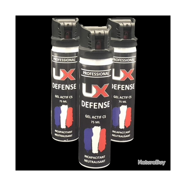 Umarex - 3X Bombes Gel Actif CS UX 75ml avec clapet de s�curit�