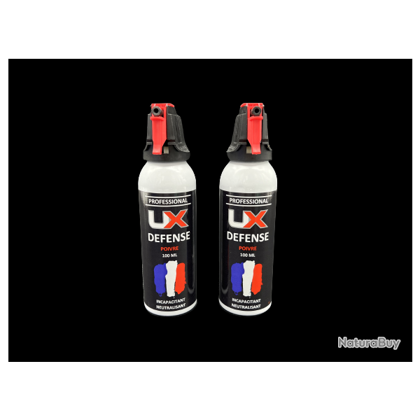 UX PRO / UMAREX - Lot de 2X Bombe Spray Gel Poivre 100 ml de d�fense UMAREX