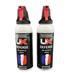 UX PRO / UMAREX - 2X Bombe Spray Gel actif CS 100 ml de d&eacute;fense UMAREX