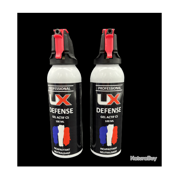 UX PRO / UMAREX - 2X Bombe Spray Gel actif CS 100 ml de d�fense UMAREX