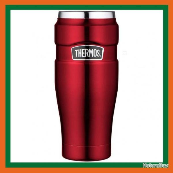 Thermos 470 ml en acier inoxydable - Bouteille isotherme - Rouge - Livraison gratuite et rapide
