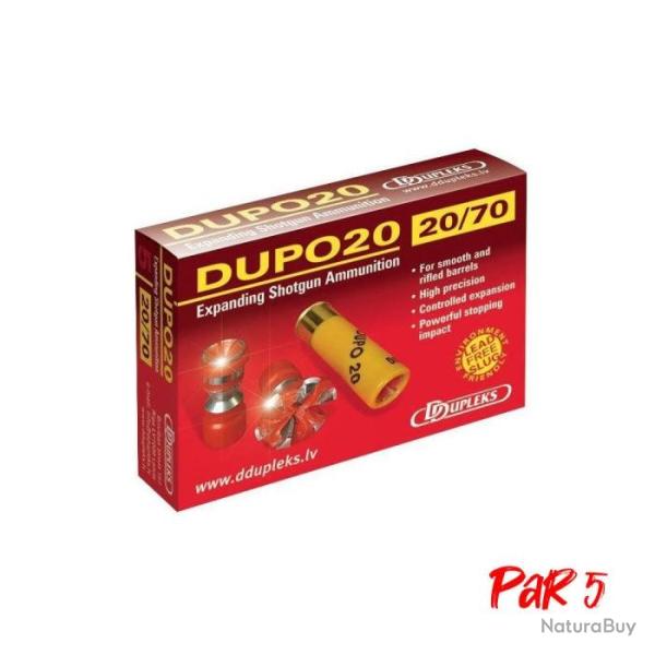 Balles Dupleks Dupo 20 - Cal. 20/70 - Par 5