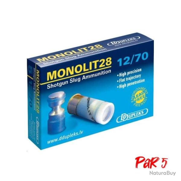 Balles Dupleks Monolit 28 - Cal. 12/70 Par 1 - Par 5