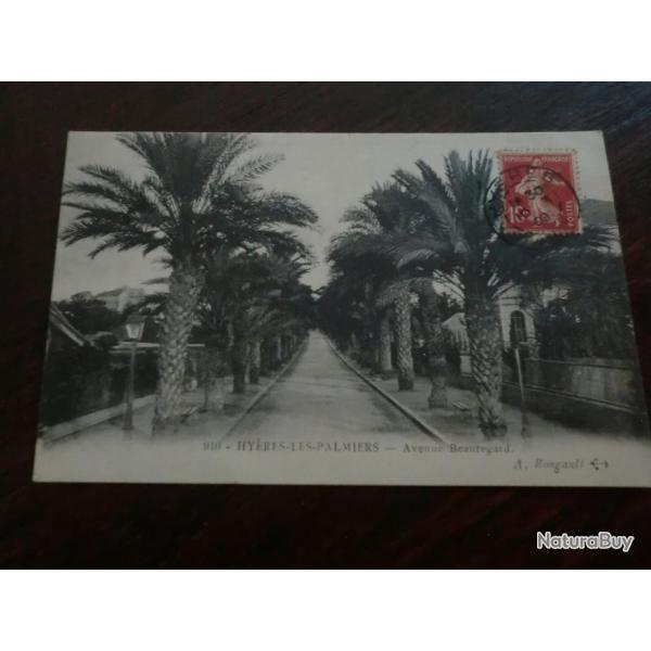 CP  dpt  83  HYERES  AV BEAUREGARD