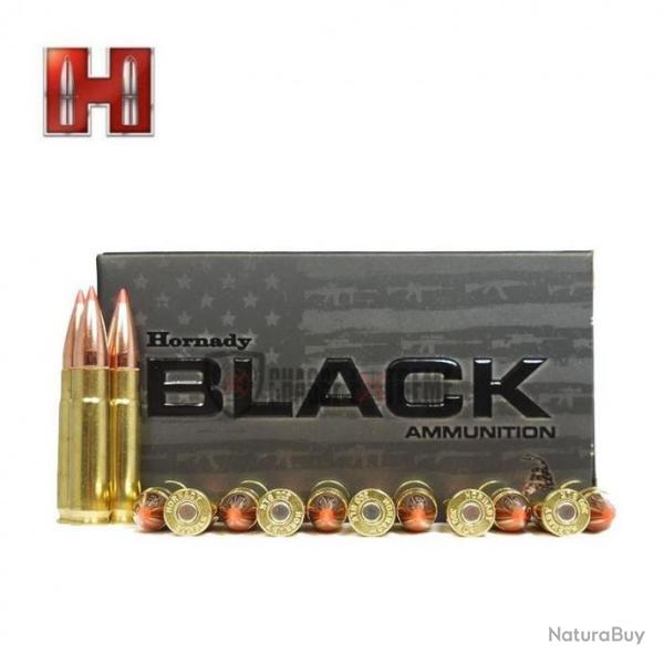 20 Munitions HORNADY Black Cal 224 Valkyrie 75 Gr BTHP