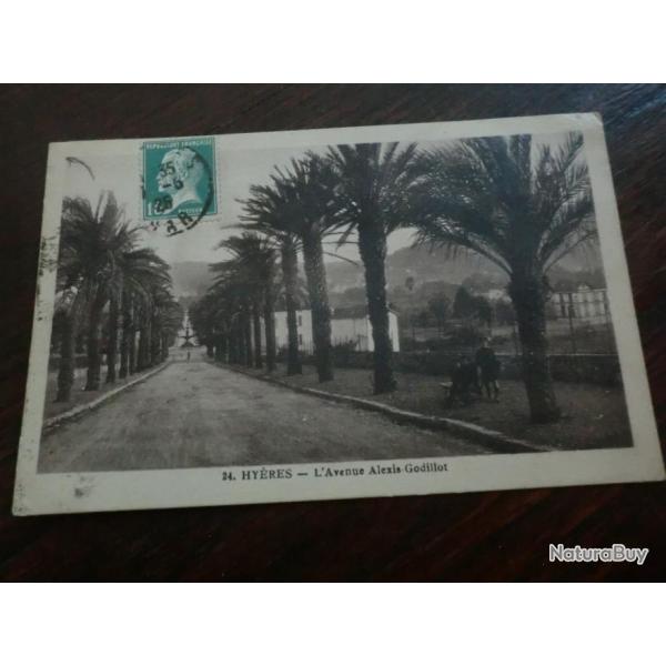 CP  dpt  83  HYERES L AVENUE ALEXIA GODILLOT