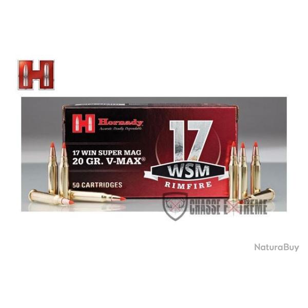 50 Munitions HORNADY Varmint Express Annulaire 17 Wsm 20 Gr Ntx
