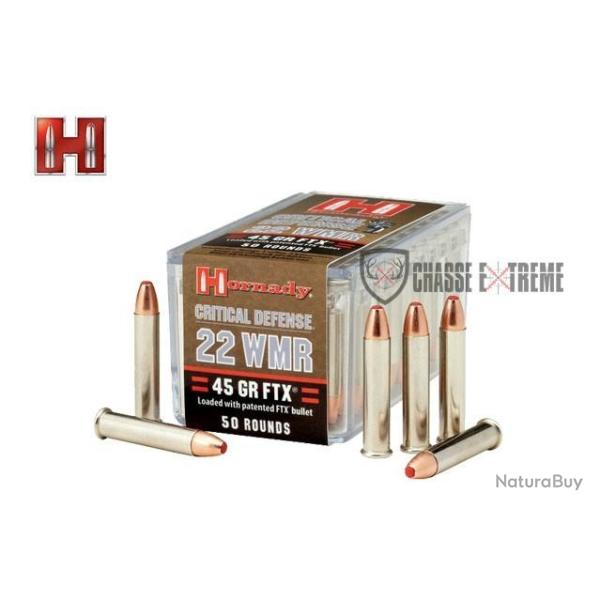 50 Munitions HORNADY Critical Defense 22 Wmr 45 Gr Ftx