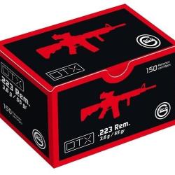 Munitions GECO Calibre 223 Rem FMJ DTX 55gr - 3.6g x150