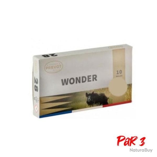 Balles Prevot Wonder " S " expansive 28g - Cal. 12/70 - Par 3