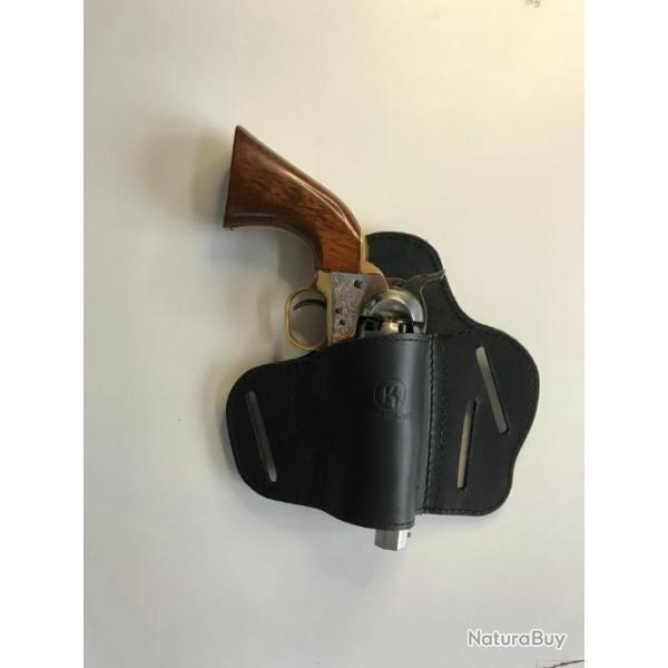holster luxe de ceinture deux positions pour revolver � poudre noire snubnoses ou sh�riff !