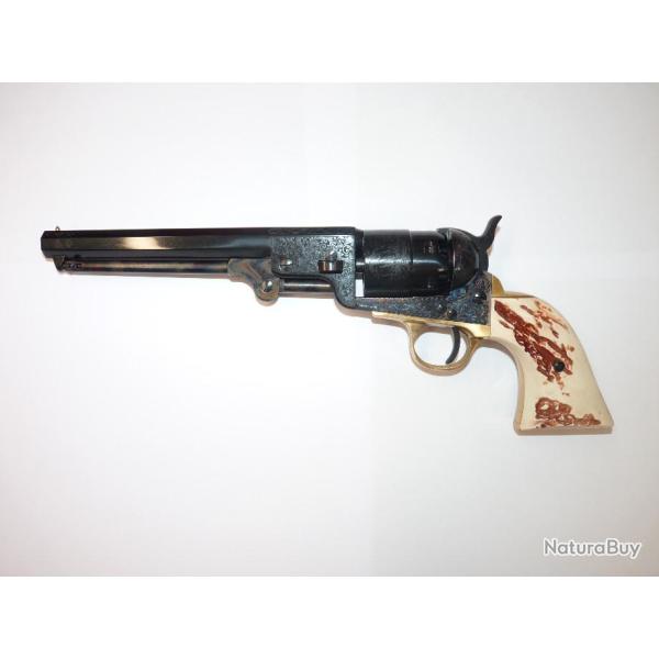 REVOLVER POUDRE NOIRE PIETTA 1851 NAVY YANK DELUXE Cal. 44 PN
