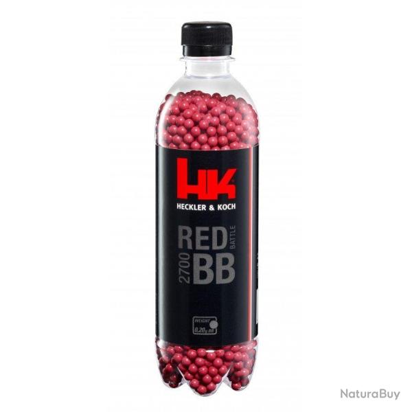 Bouteille 2700 billes airsoft Rouge 0.20g (Umarex)