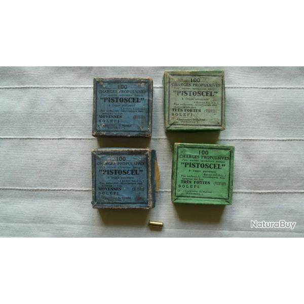 Bote de  100 Cartouches PROPULSIVES , sans ogive DE CAL.22