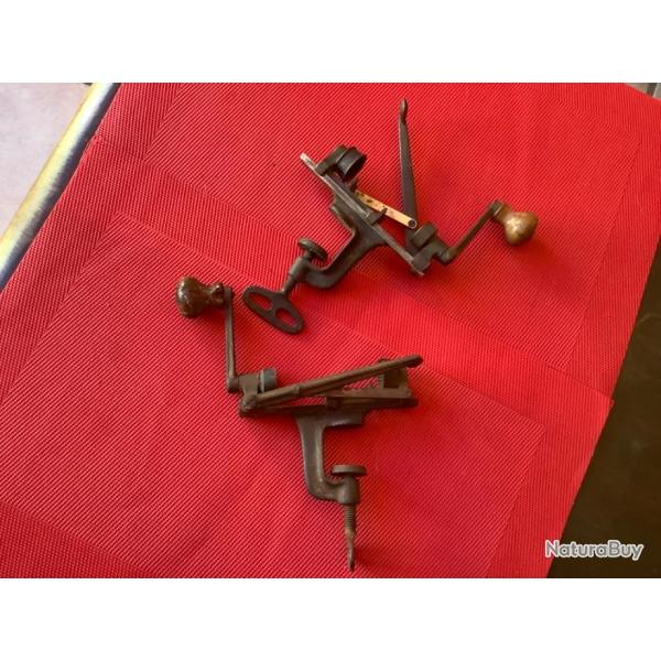Lot de deux sertisseurs anciens � cartouches Manufrance  pas de prix de r�serve