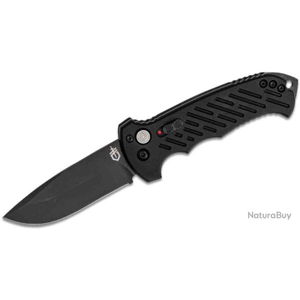 Couteau Automatique Gerber 06 Lame Drop Point Acier S30V Plain Manche Alum Clip Made USA G1295