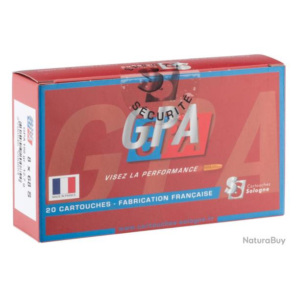 Cartouches � percussion centrale Sologne 8 x 68 S Mag � balle GPA