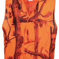 Gilet de traque enfant camouflage orange GhostCamo PERCUSSION-8/10 ans