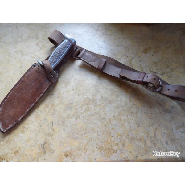 couteau SABATIER jeune reglementaire chantier jeunesse scout ceinturon type cavalerie mod 1884