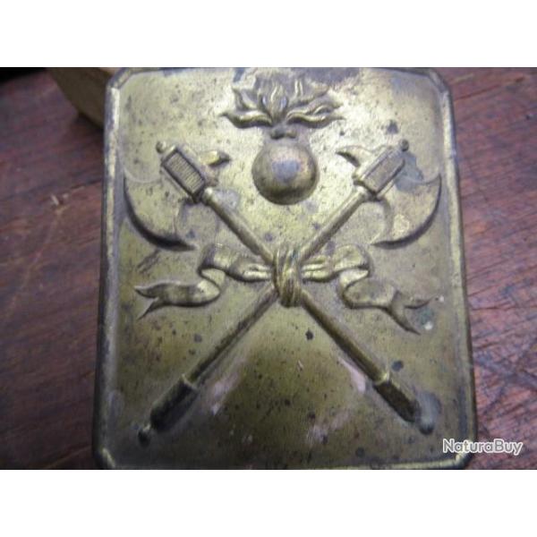 Sapeurs Pompiers boucle ceinturon Louis philippe second empire Napol�on III� r�publique plaque