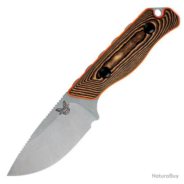 Couteau fixe outdoor Benchmade Hidden Canyon avec �tui Boltaron