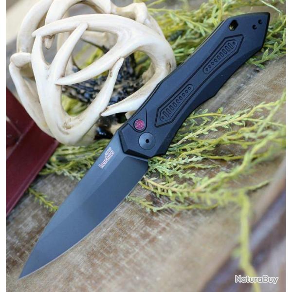 Couteau Automatique Kershaw Launch 6 Lame Acier CPM-154 Manche Aluminum Button Lock USA KS7800BLK