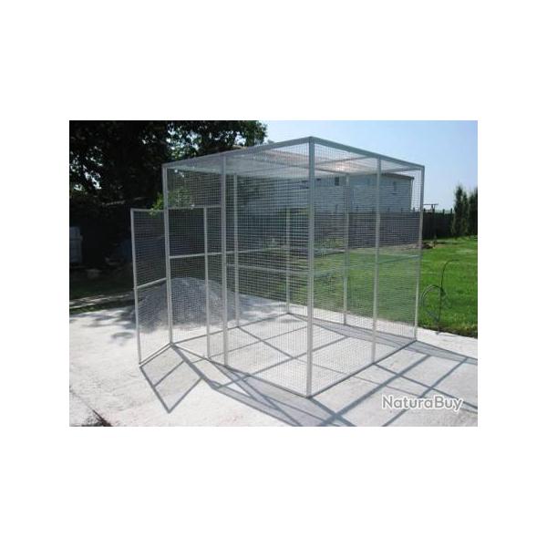 Voli�re de jardin 2x2x2m cage oiseau voliere ALU GEANTE cielterre-commerce