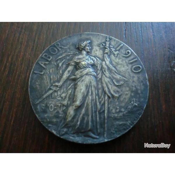 MEDAILLE BRONZE  LABOR 1910