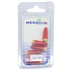 6 douilles amortisseur "Snap cap" 9x19mm Parabellum en plastique