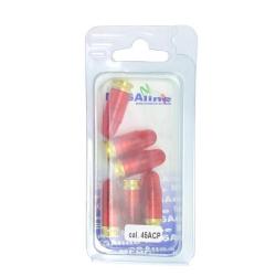 6 douilles amortisseur "Snap cap" .45 ACP en plastique