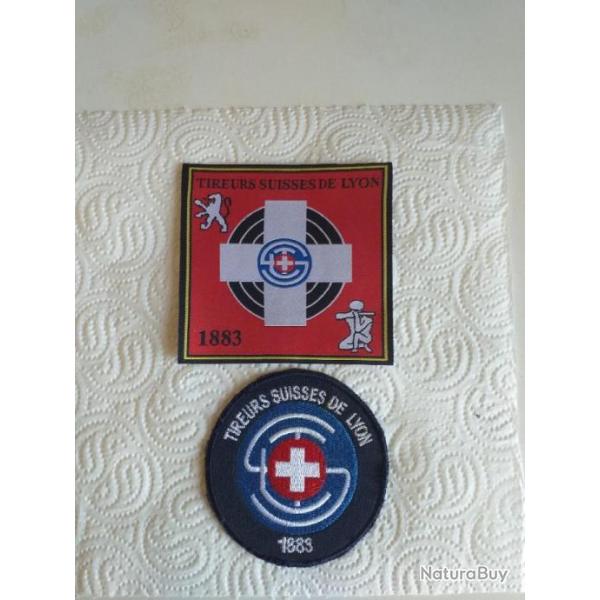 POUR COLLECTIONNEUR 2 CUSSONS SUR LES TIREURS SUISSES DE LYON